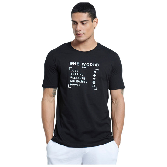 Bodytalk Ανδρική κοντομάνικη μπλούζα One World Bodytalk Ανδρική κοντομάνικη μπλούζα One World